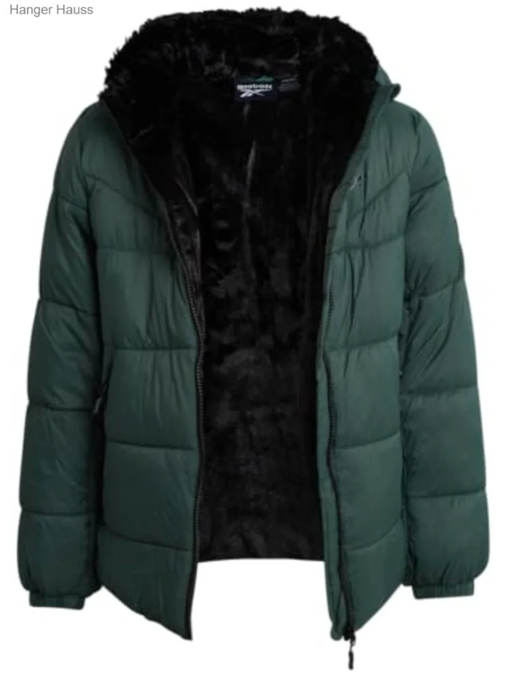 Girls Heavyweight Quilted Puffer Jacket with Sherpa Lining, Faux-Fur Hood, Wind